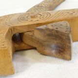 Old wooden nut cracker