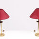 Vintage Set Brass Table Lamps, 1970s
