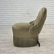 1960s, Danish easy chair, original green furniture velour.