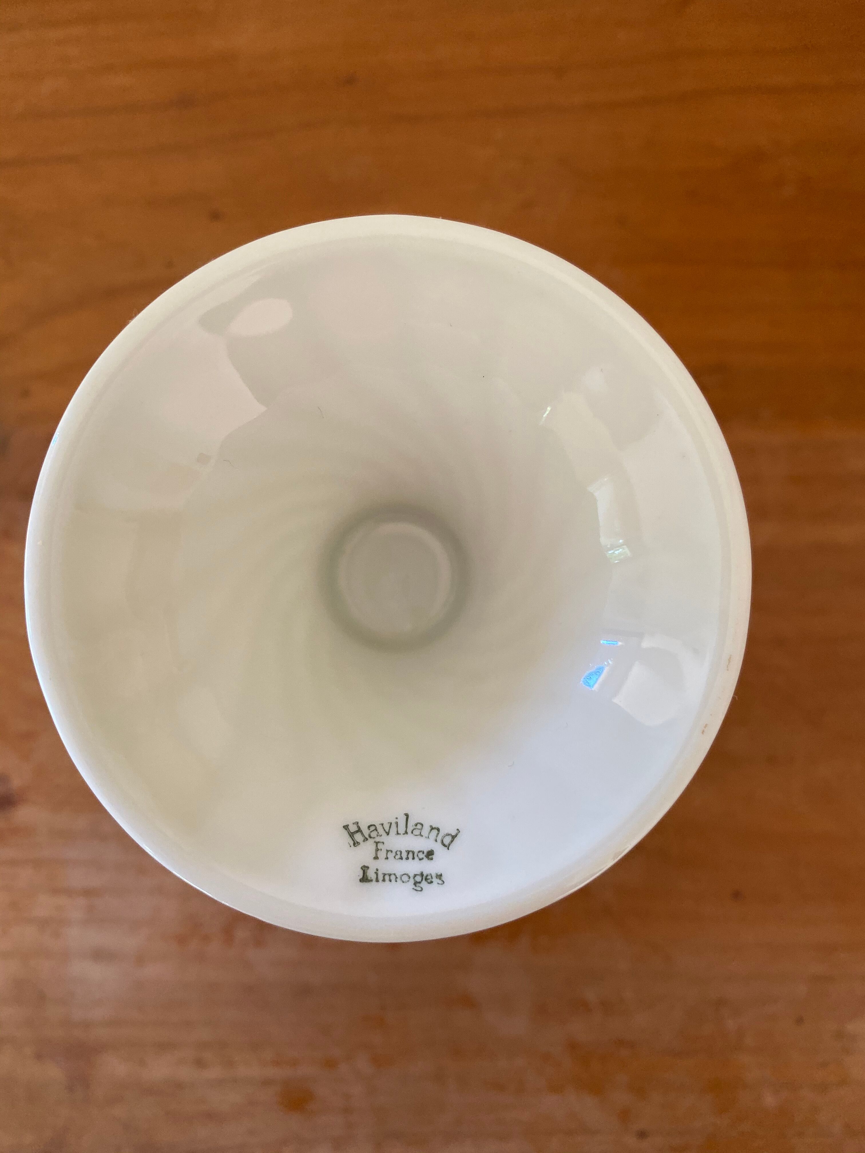 Lot 6 mazagrans Haviland porcelain from Limoges