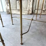 Tripartite coffee table attributed to Maison Baguès.