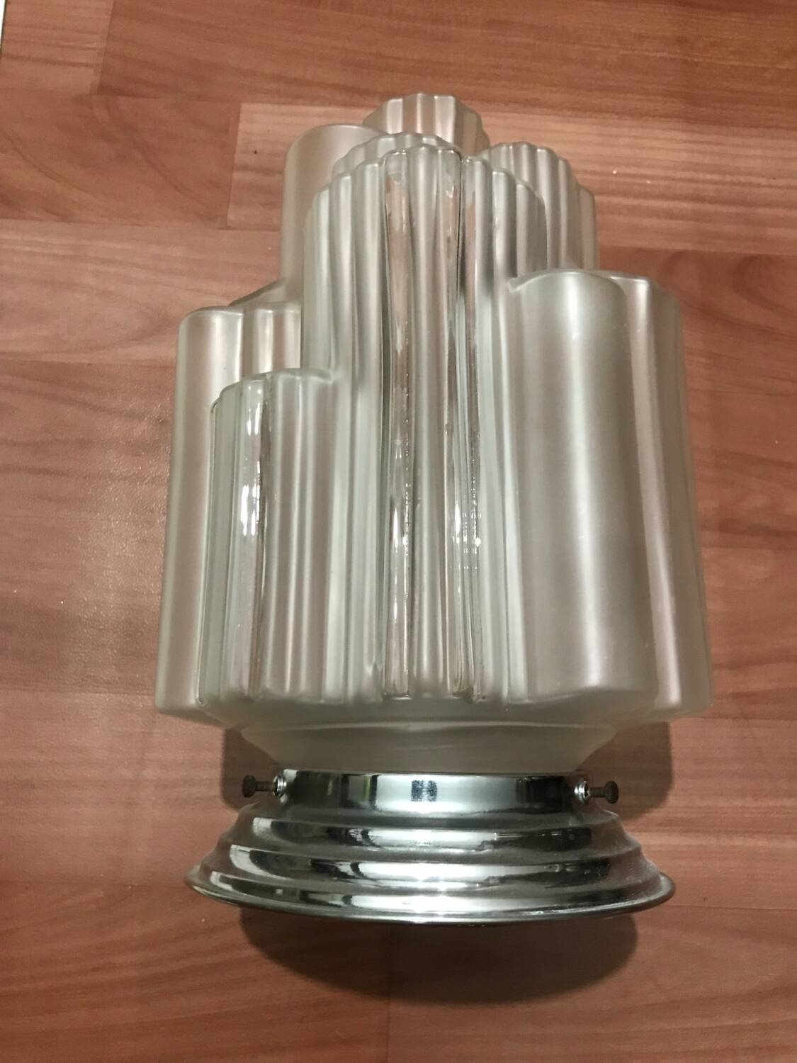Clear Art Deco Globe Skyscraper