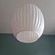 Scandinavian suspension lamp in white opaline 1960s