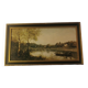 Painting "The Pond of Ville D'Avray" (19th) reproduction Jean Baptiste Corot