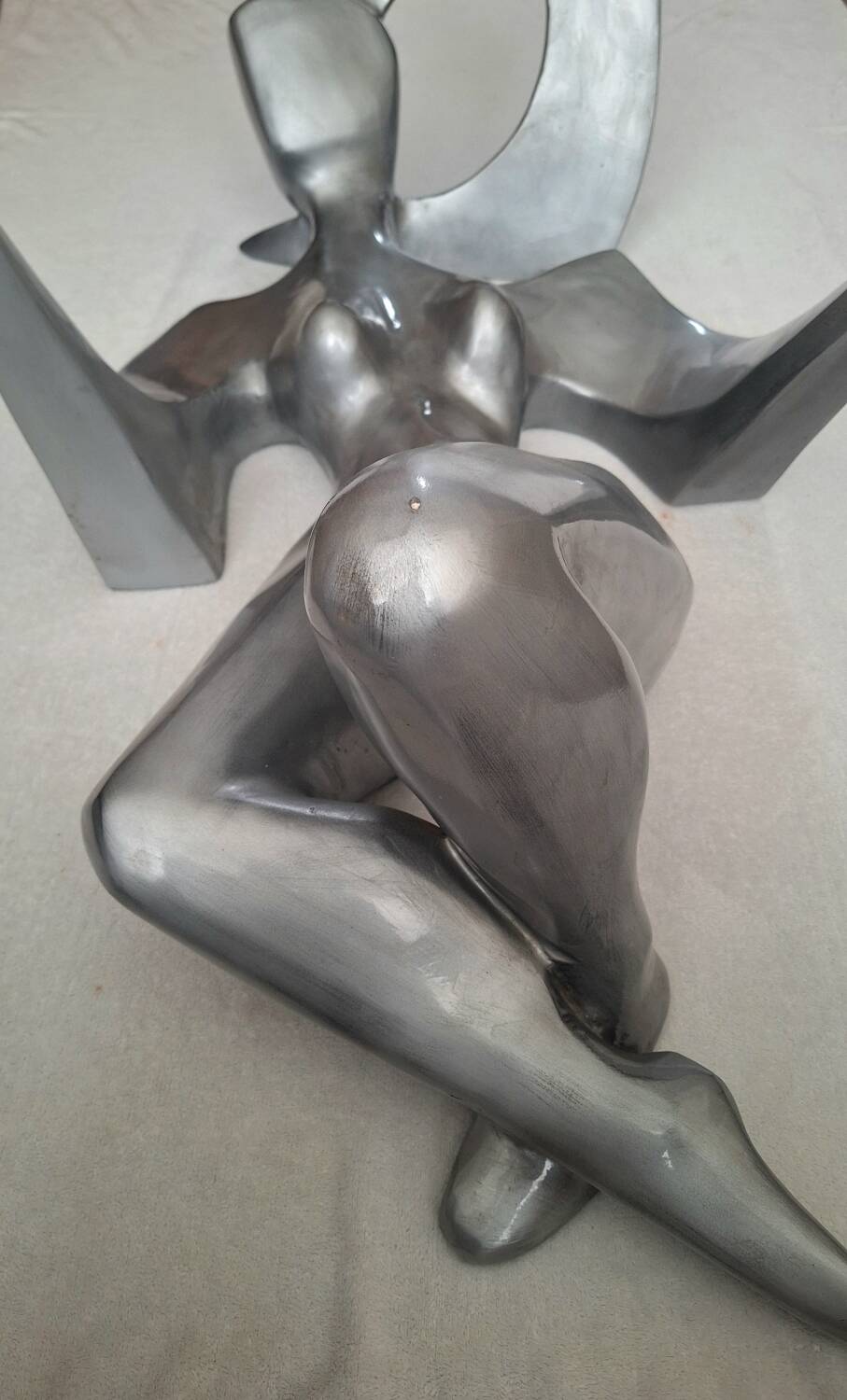 Height 120cm, large woman statue, vintage sculpture