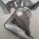 Height 120cm, large woman statue, vintage sculpture