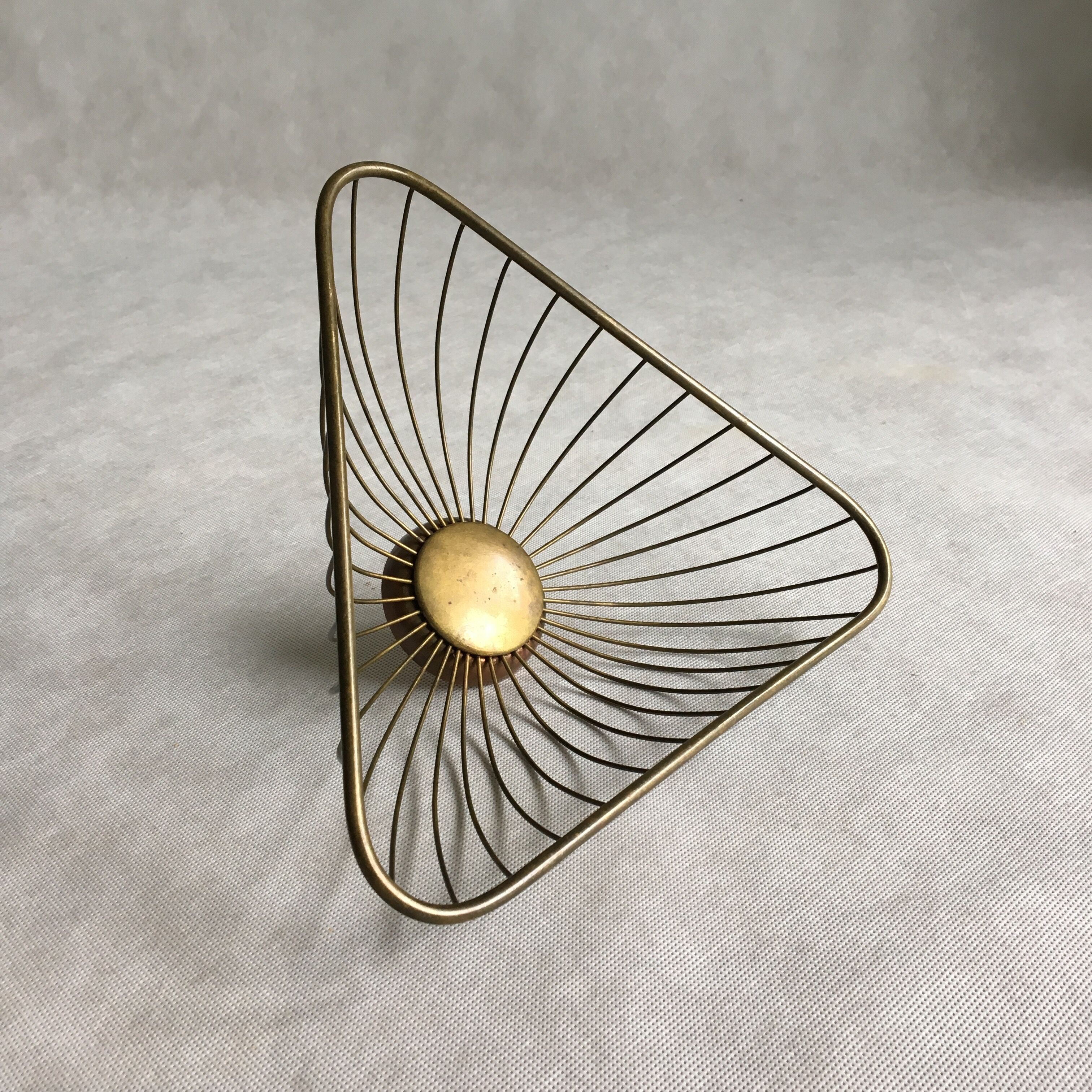 Brass fruit bowl by Erich Kolbenheyer, 1950s