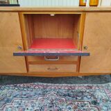 Sideboard with fin sides / compass feet from the 50s/60s