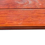 table in natural varnished quince wood