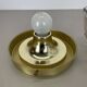 Ceiling Light "Iron Rings" made of Brass and Glass by Glashütte Limburg, Germany, 1970s