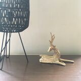 Vintage brass deer