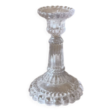 Petit bougeoir ancien en verre
