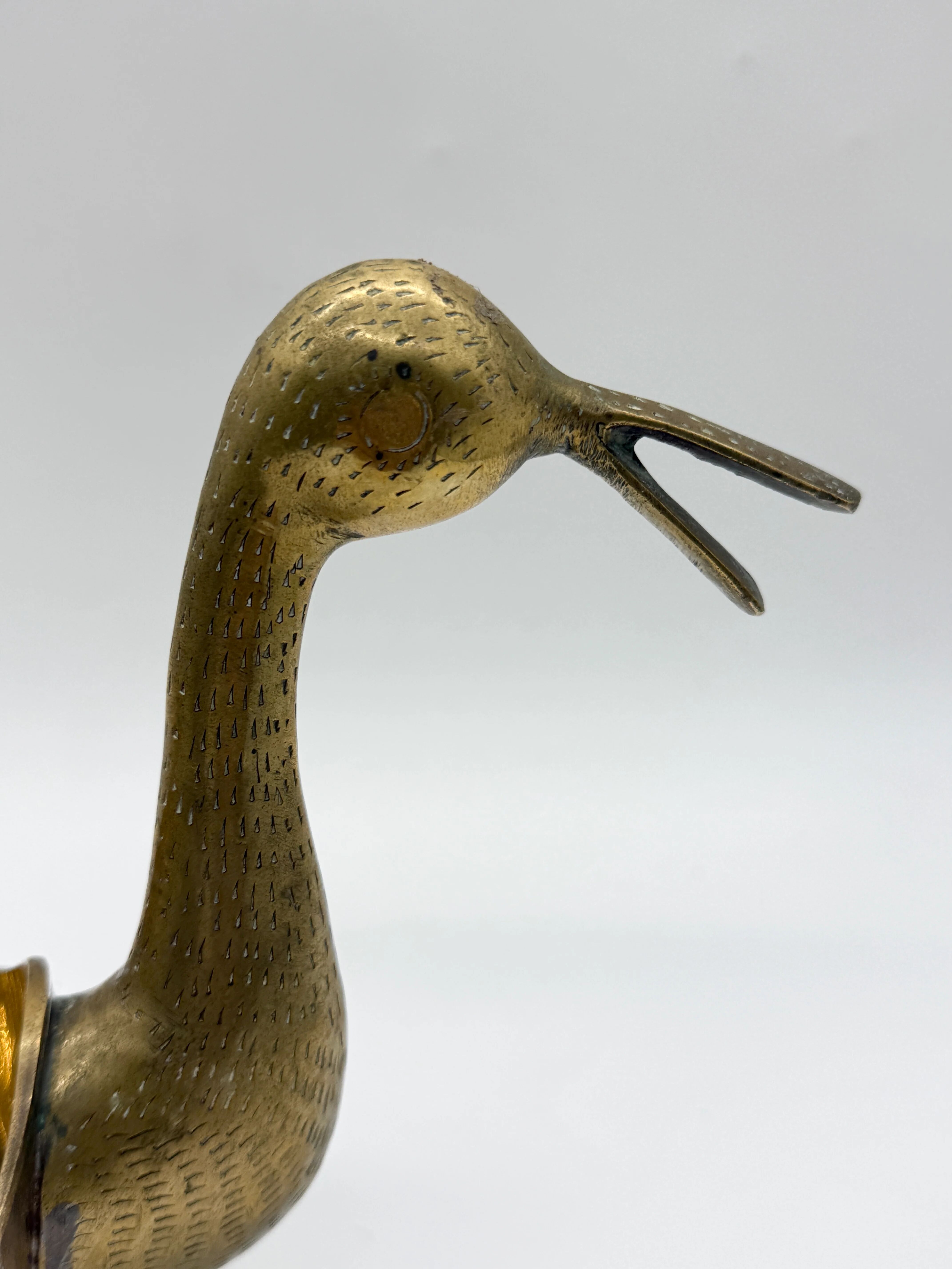 Table centre "ducks" in brass – circa 1950s