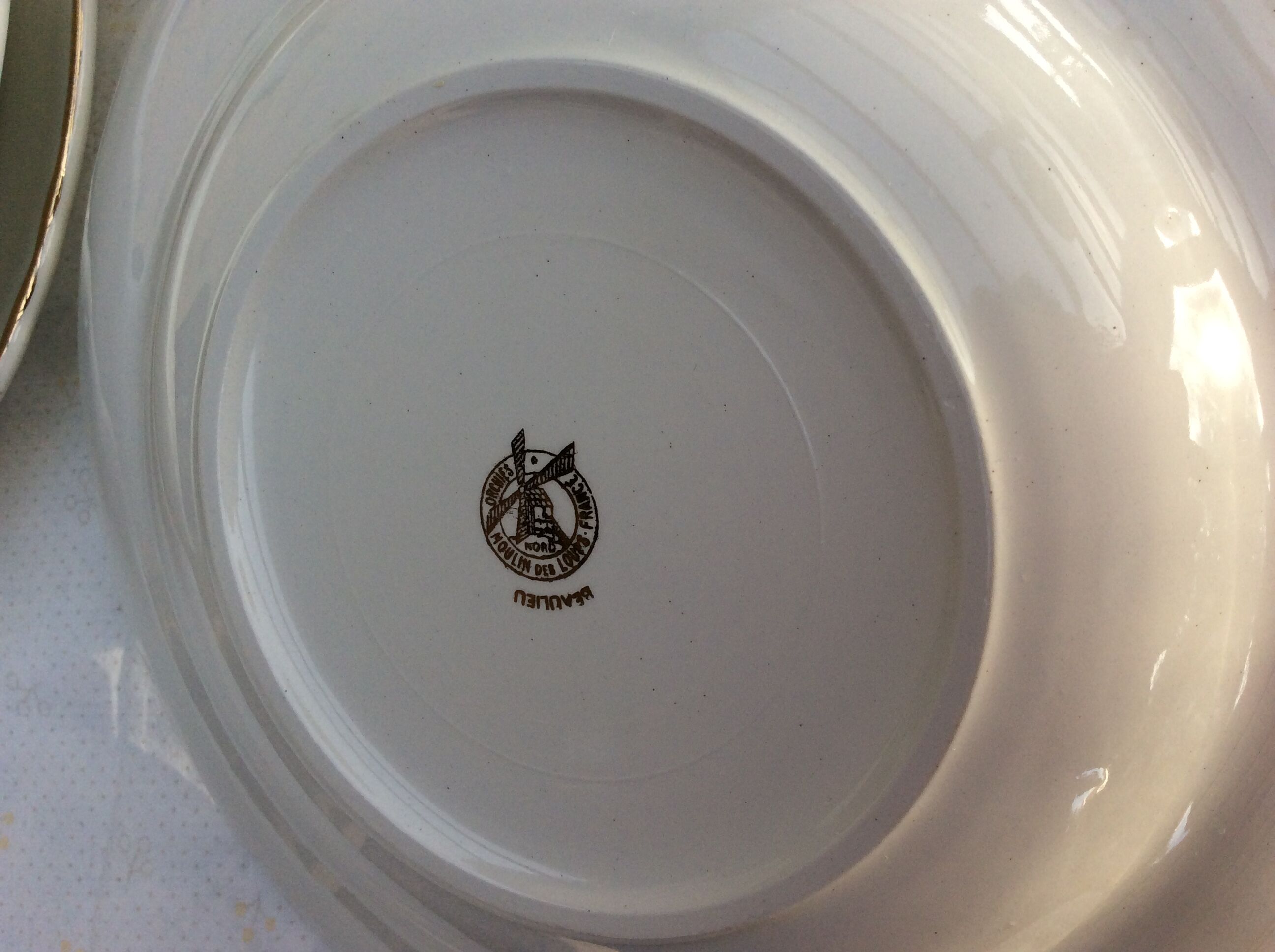 Table service 29 pieces Orchies Moulin des Loups - vintage