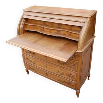 bureau cylindre d époque louis XV en chéne fin du 18e siécle