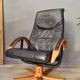 Danish design swivel and reclining relaxed chair by Jorgen Kastholm for Unico