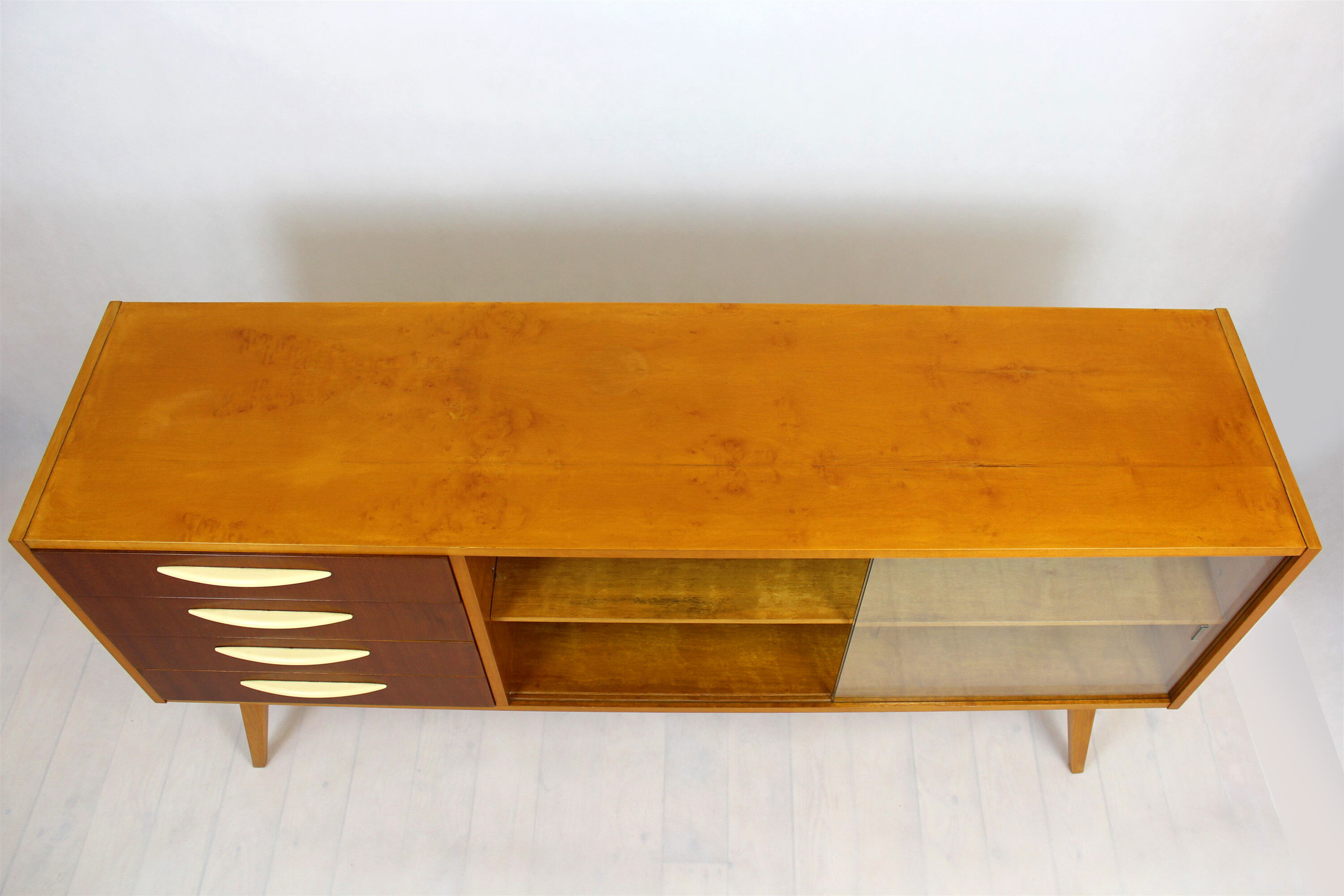 Mid-Century Birch and Mahogany Sideboard, 1960s
