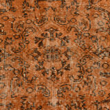 5x9 brunt orange classic turkish rug, 151x266cm