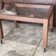 Coffee table on casters