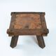Brutalist copper and oak coffee or side table, 1970s