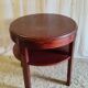 Art Deco side table in solid wood - 1940s/50s
