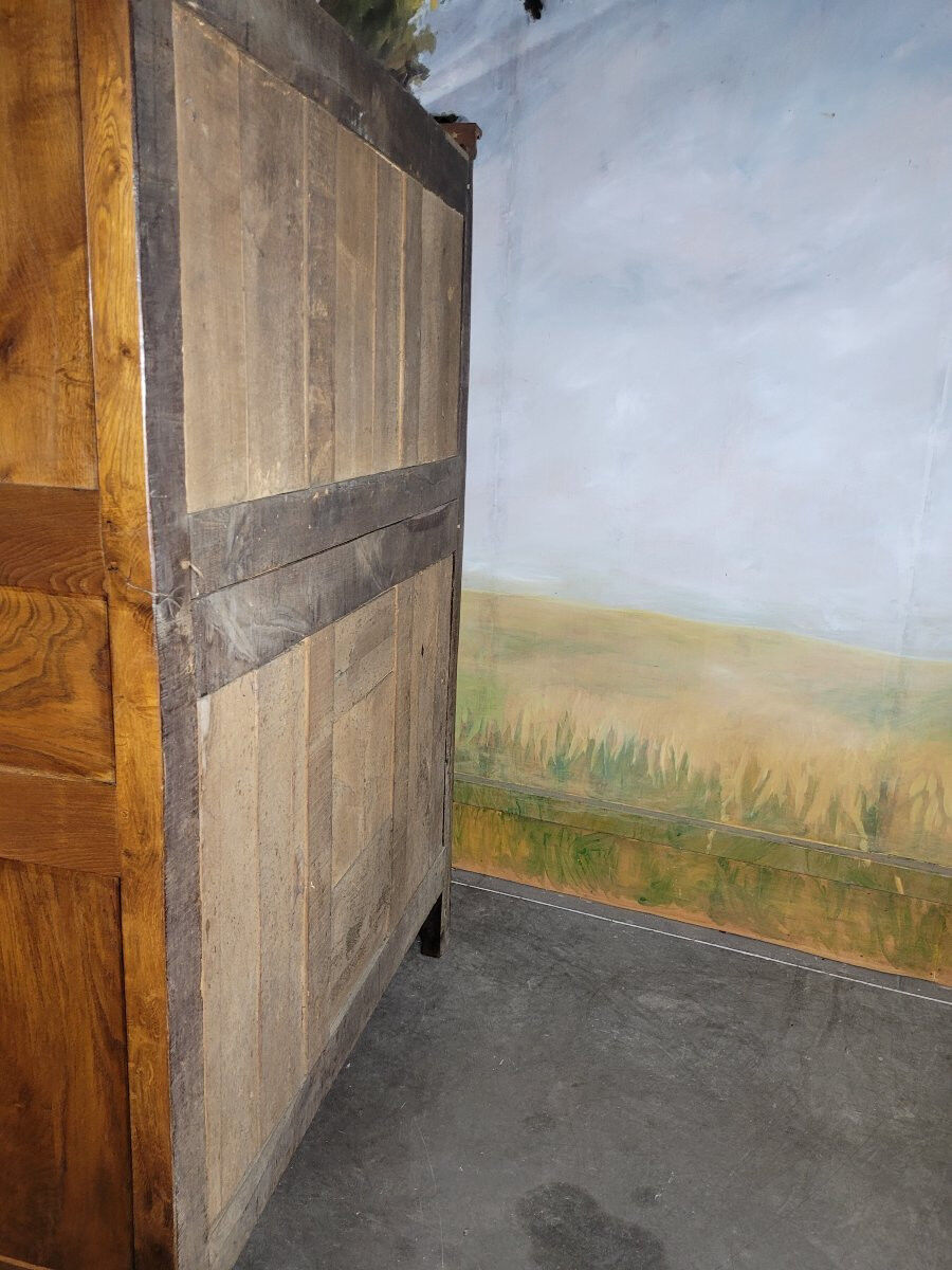 Small Louis XV wardrobe in solid oak