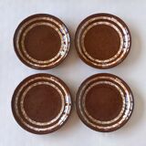 Set of 4 Digoin Sarreguemines "Mary" plates