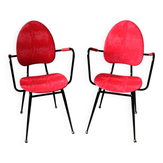 Pair of Jacques HITIER armchairs