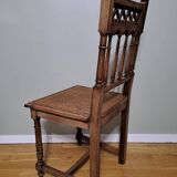 Deux chaises cannées style Henri II