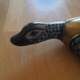 Brass duck and ceramics