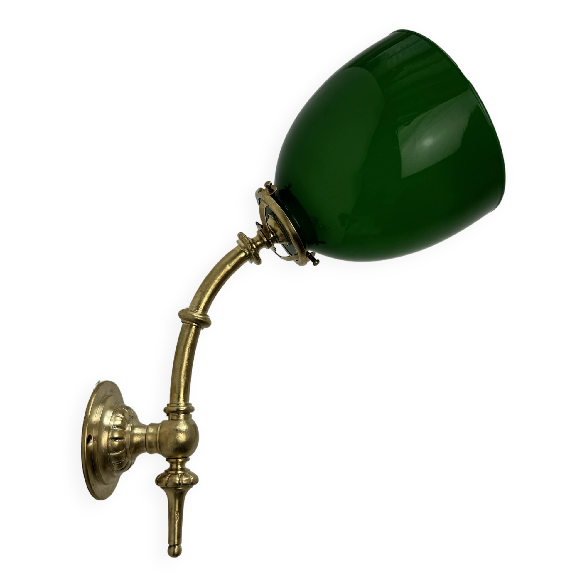 Old vintage opaline articulated wall light