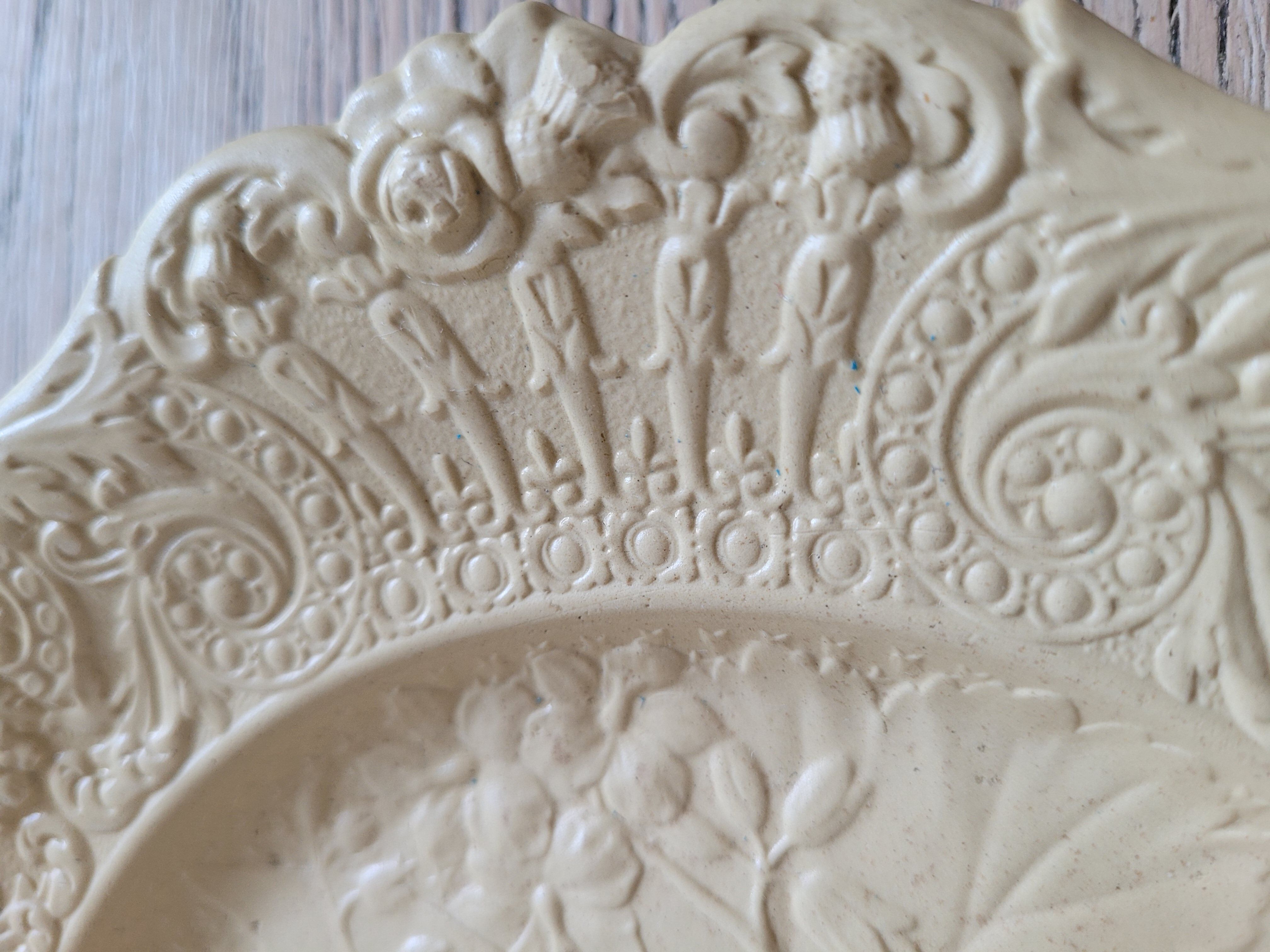 English plate "antique ridgway lilly of the valley rose floral plate"