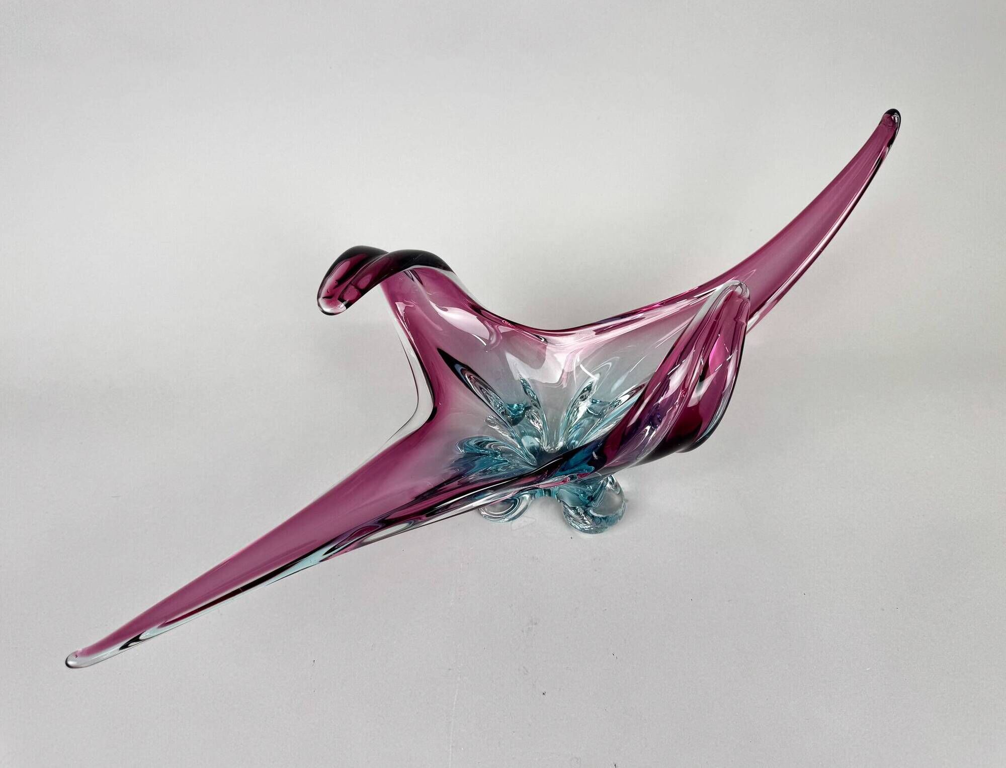 Bol en verre de Murano XXL du milieu du siècle, Italie