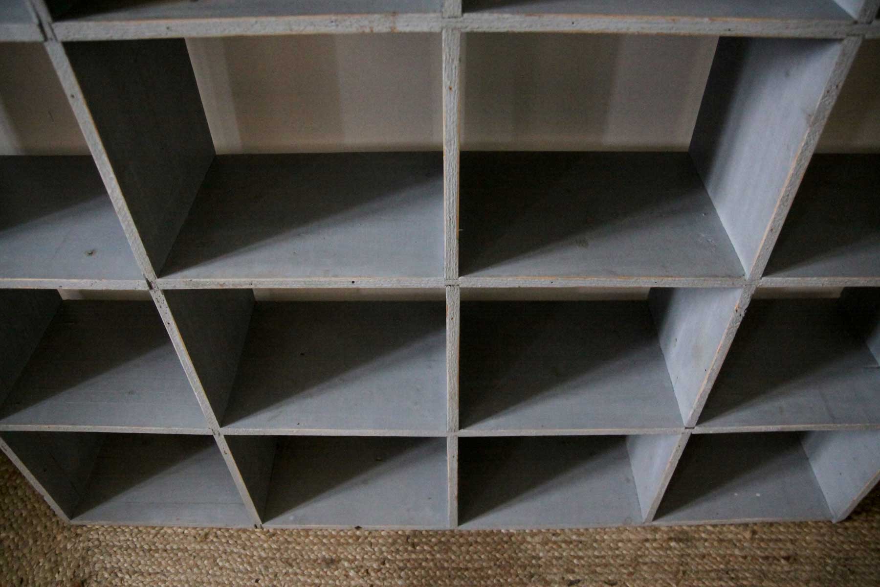 Bookcase locker vintage wooden shelf