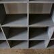 Bookcase locker vintage wooden shelf