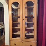 Bookcase, glass-fronted dresser