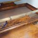 Serving trolley, vintage copper and wood trolley