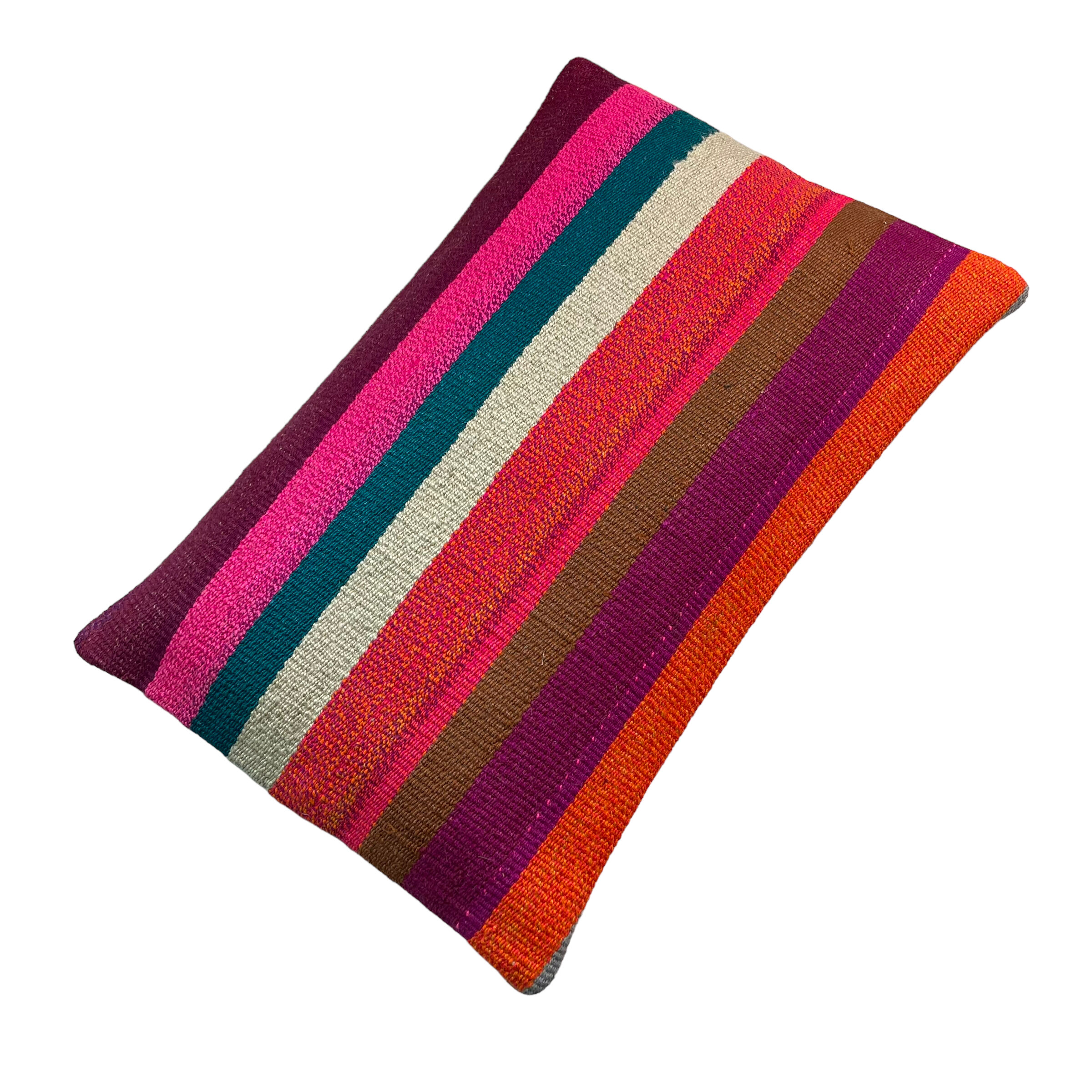 Vintage turkish handmade kilim cushion cover , 30 x 50 cm