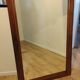 Antique mirror in solid wood