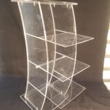 Plexiglas CD storage column - Vintage design 80s