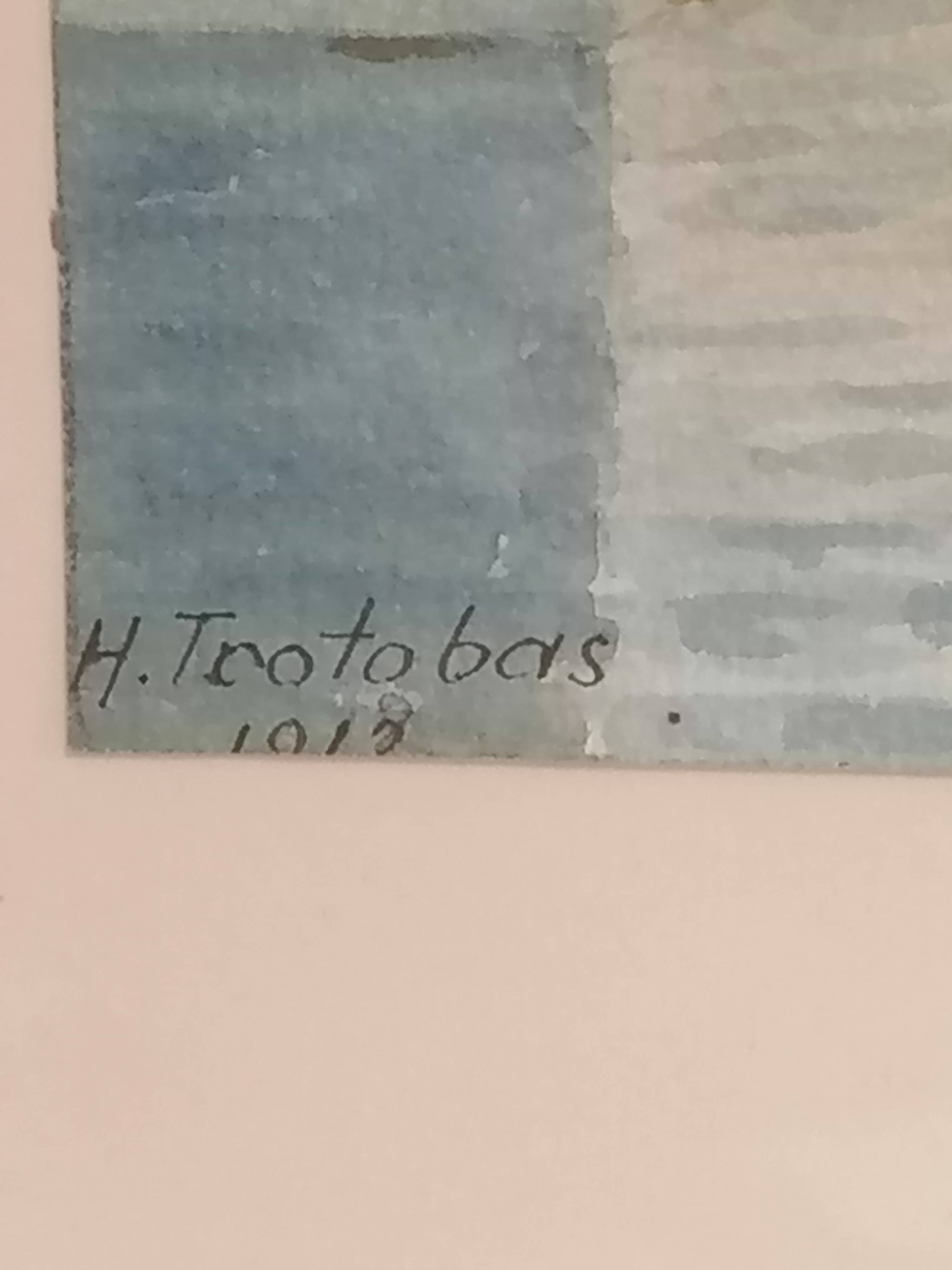 Pair of old watercolors. Venice. Signed, dated 1912.