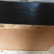 Louis XV style 3-drawer chest of drawers with steel buttons