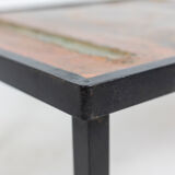 Robert and Jean Cloutier lava and metal coffee table, 1950s