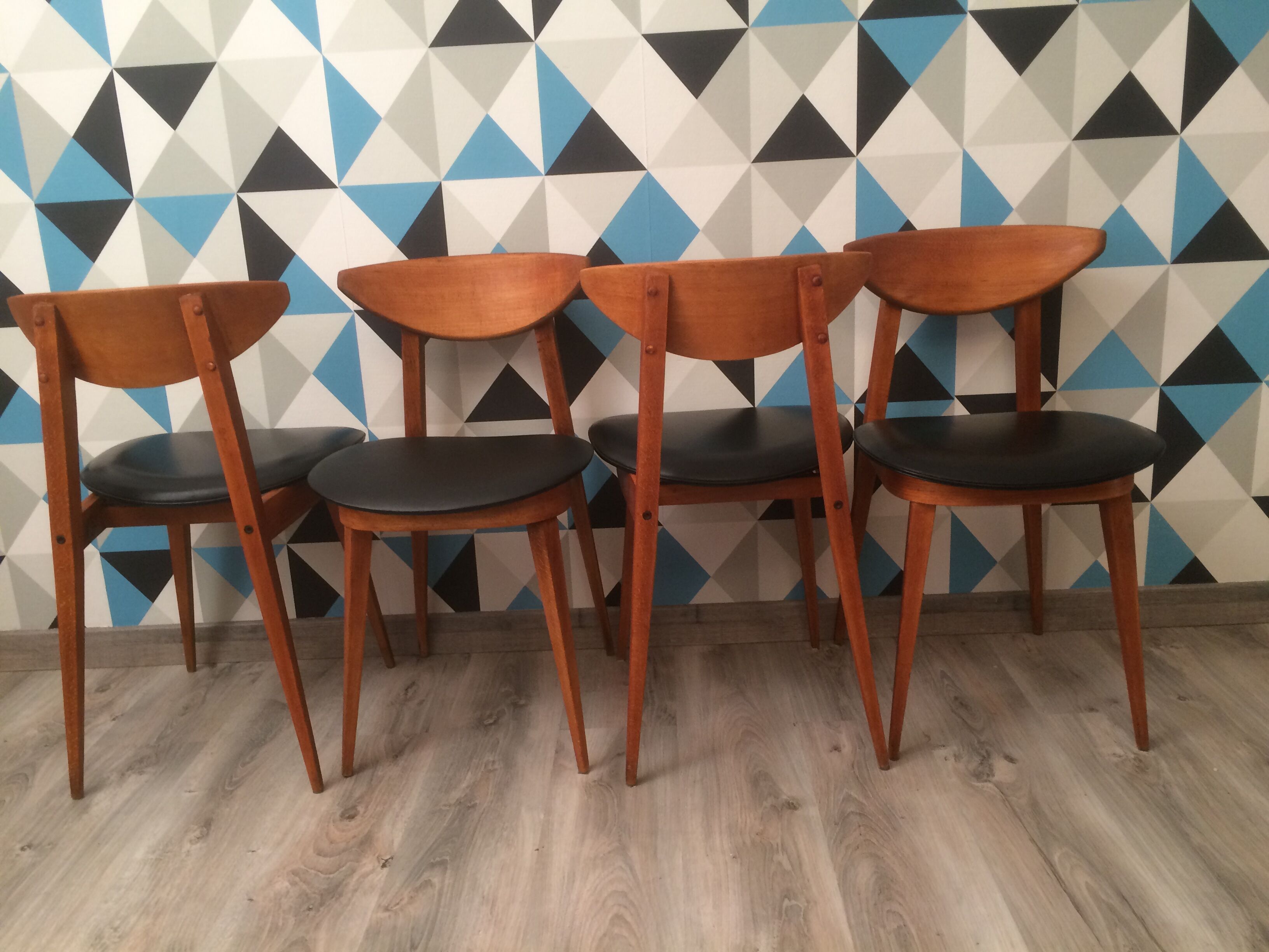 Chaises modèle "fontaria" de chez baumann vers 1970