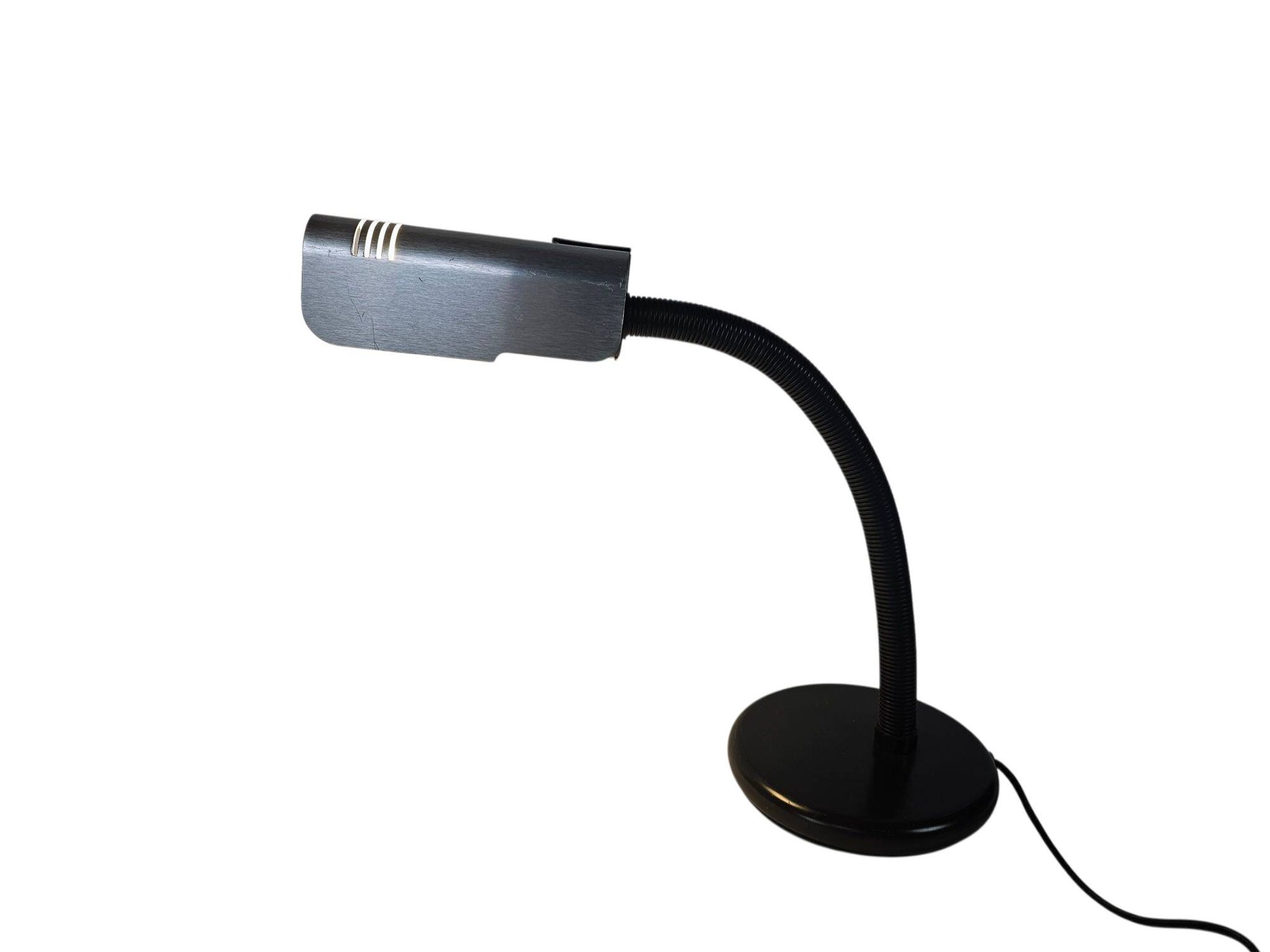 Lampe de bureau vintage italienne Targetti - Col de cygne - Réglable