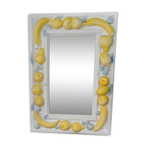 Miroir platre encadrement fruits