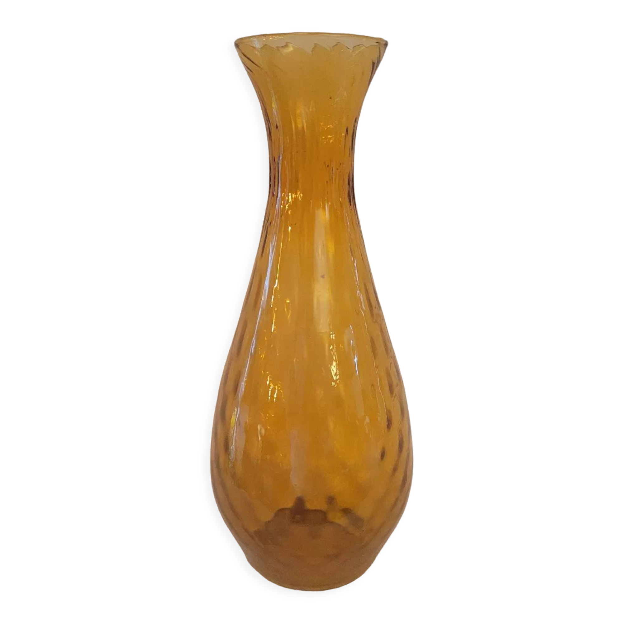Italian glass vase 60's