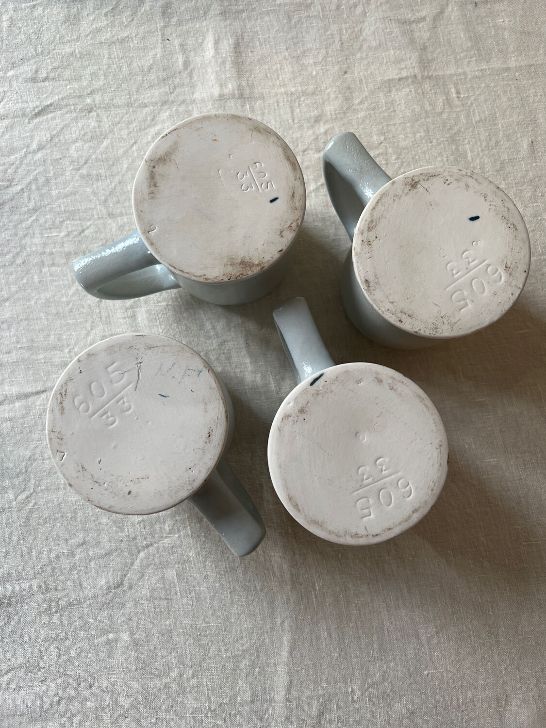 Beer mugs in Alsace stoneware