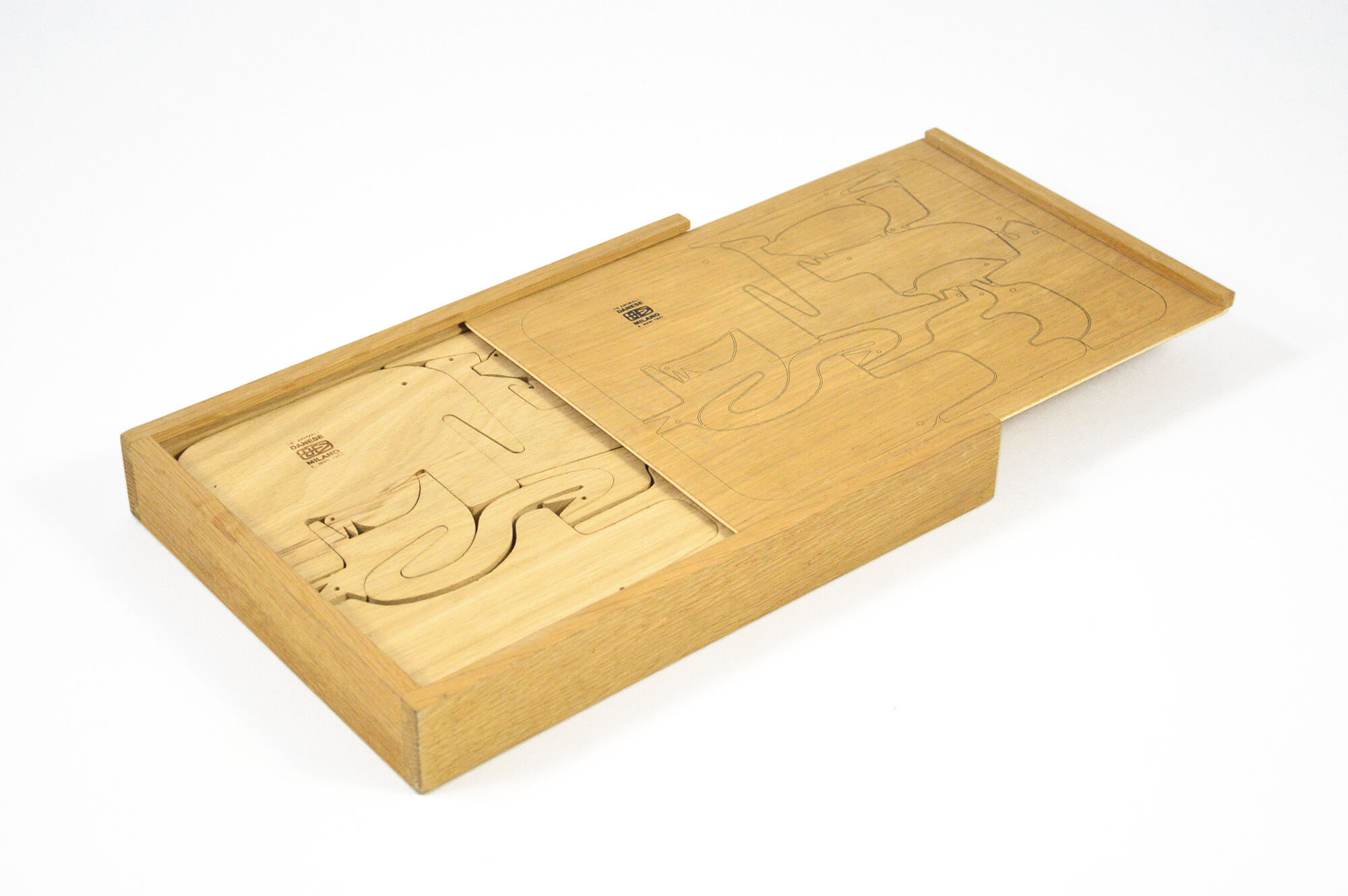 Puzzle 16 Animali by Enzo Mari For Danese, 1957 limited Edition