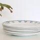Dessert plate in earthenware style Ceranord iron earth